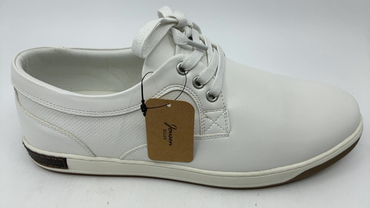 Jousen White Fashion Sneakers Size 10 A81Q06 Memory Foam Comfort