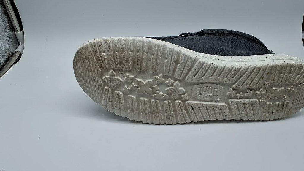 Hey Dude Men's Wally Mid Grey Slip-On Shoes Size 12 Lightweight