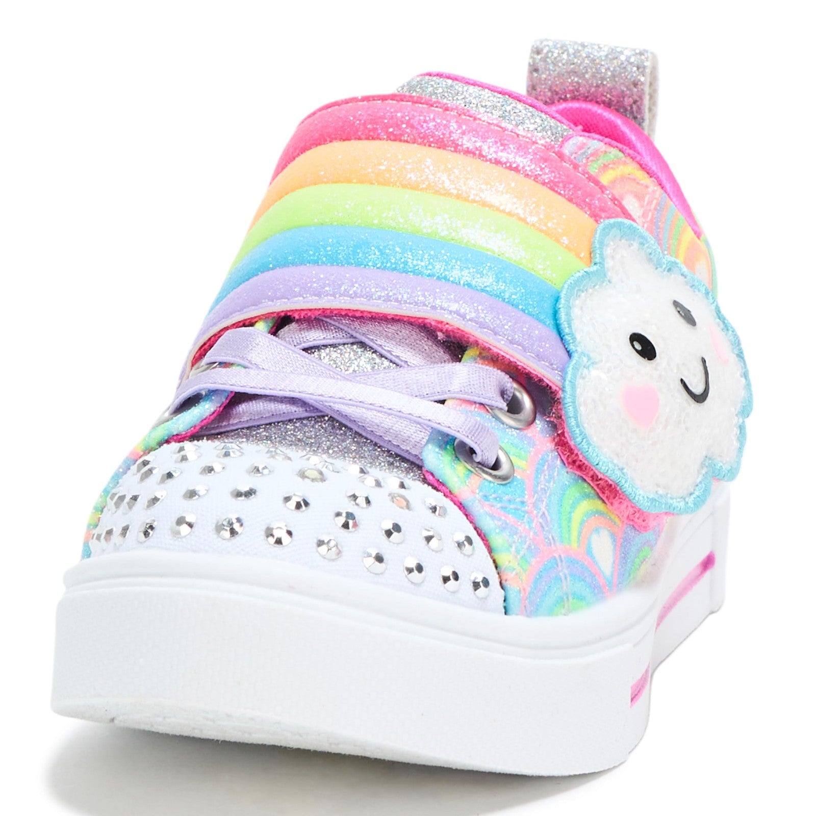 SKECHERS Girls Twinkle Sparks-Cloud Cutie Sneaker, Multi, 11.5 Little Kid
