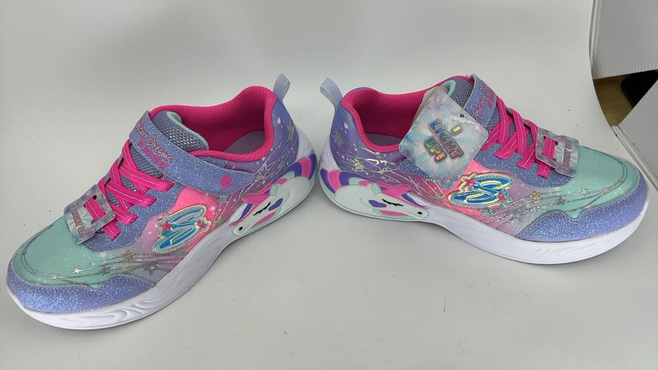 Skechers Kids Unicorn Dreams MAGI Sneaker 3.5 Big Kid Lavender/Hot Pink