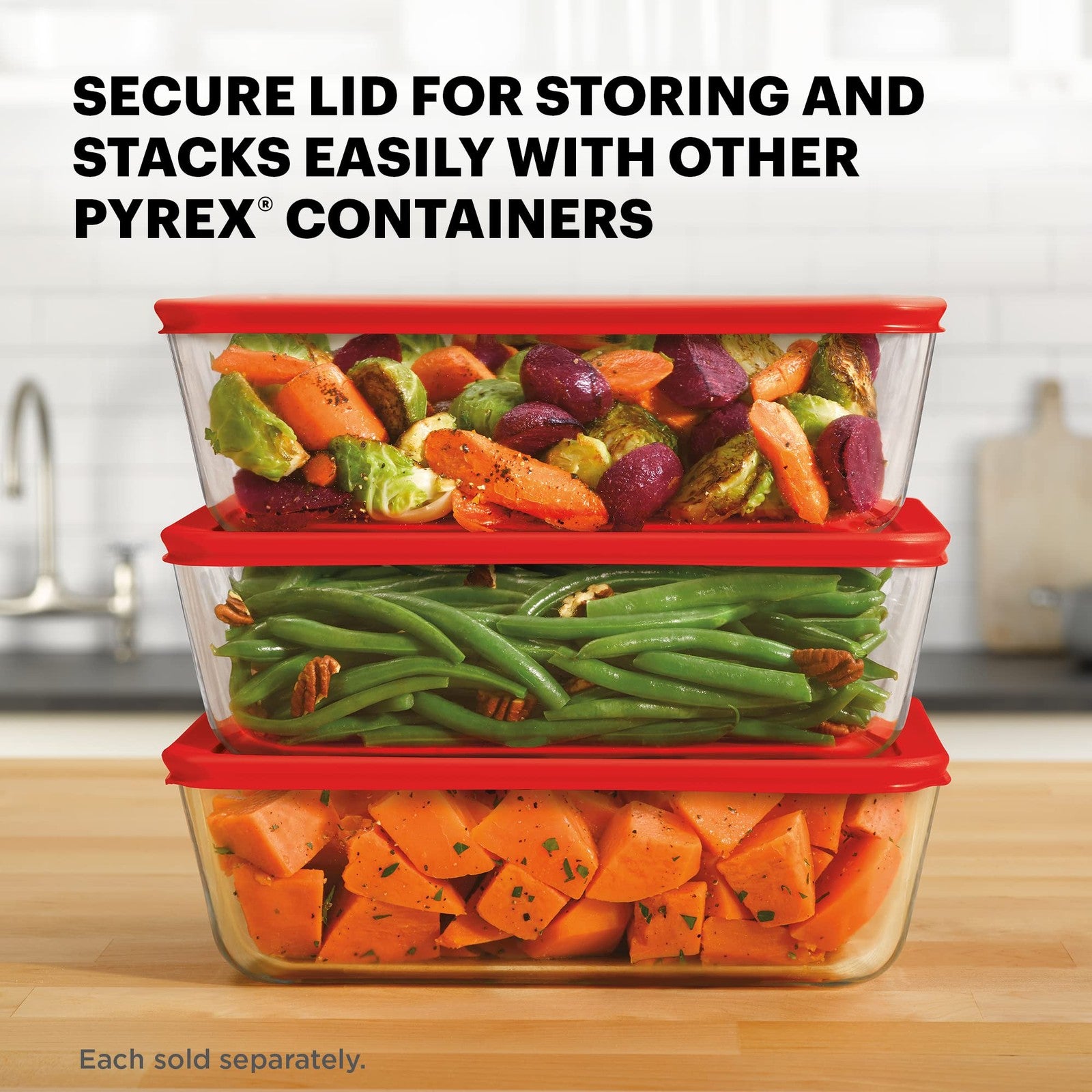 11 Cup Pyrex Food Storage Container, Freezer & Dishwasher Safe
