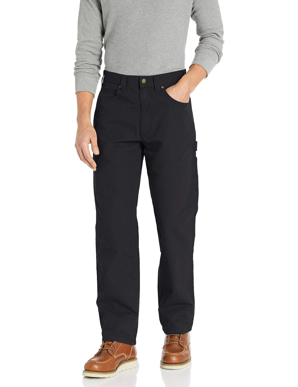 Men's Utility Carpenter Pants, Black, 32W x 32L, Relaxed Fit