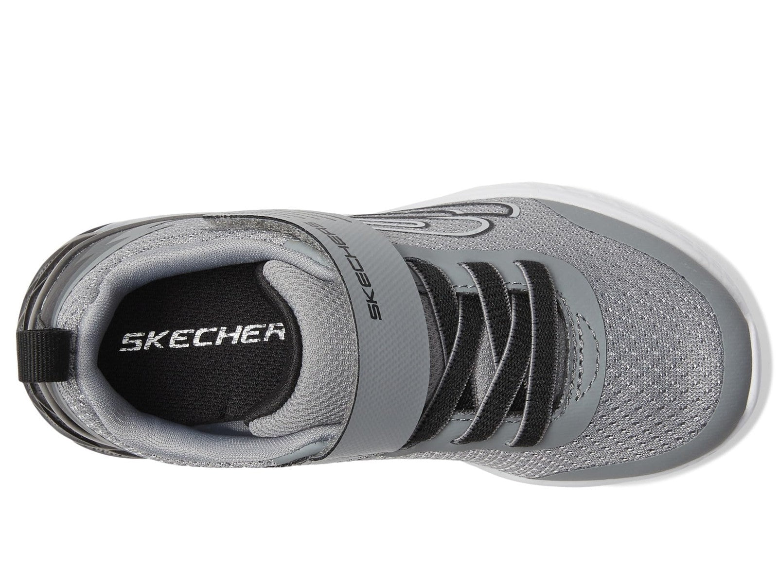 Skechers Kids Boy's Microspec Max Ii Sneaker, Grey/Black, 1.5 Little Kid