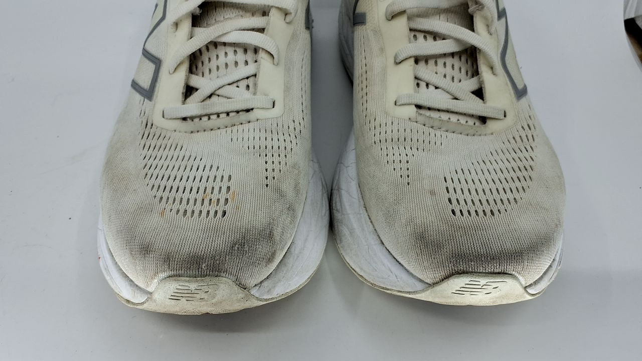 Men's Fresh Foam X 1080 V14 Running Shoe 8 M White/Silver Metallic/Sea Salt