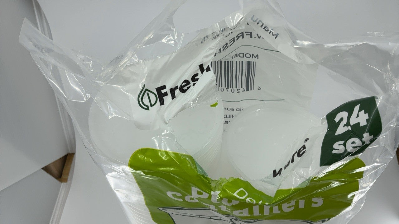 32 oz Deli Containers w/ Lids - 24 Pack, BPA Free, Stackable, Dishwasher Safe