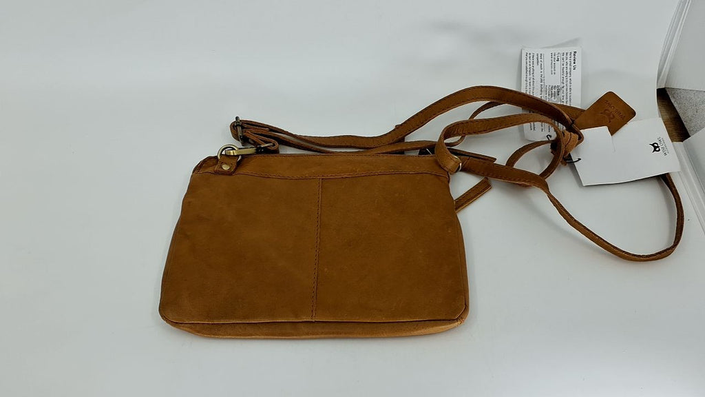 Real Leather Crossbody Bag Women Mustard Multi-Wax Sling Handbag