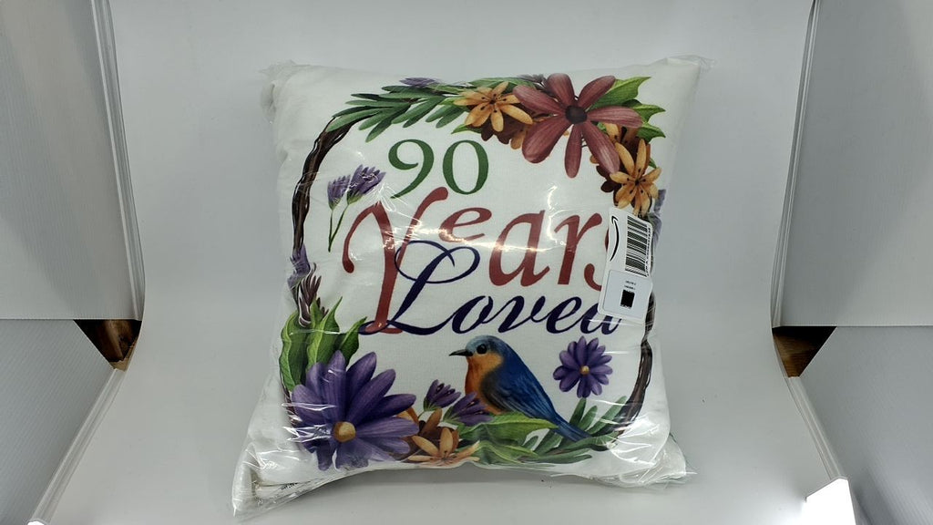 90 Years Loved, 90th Birthday For Women, Grandma, Mother Throw Pillow