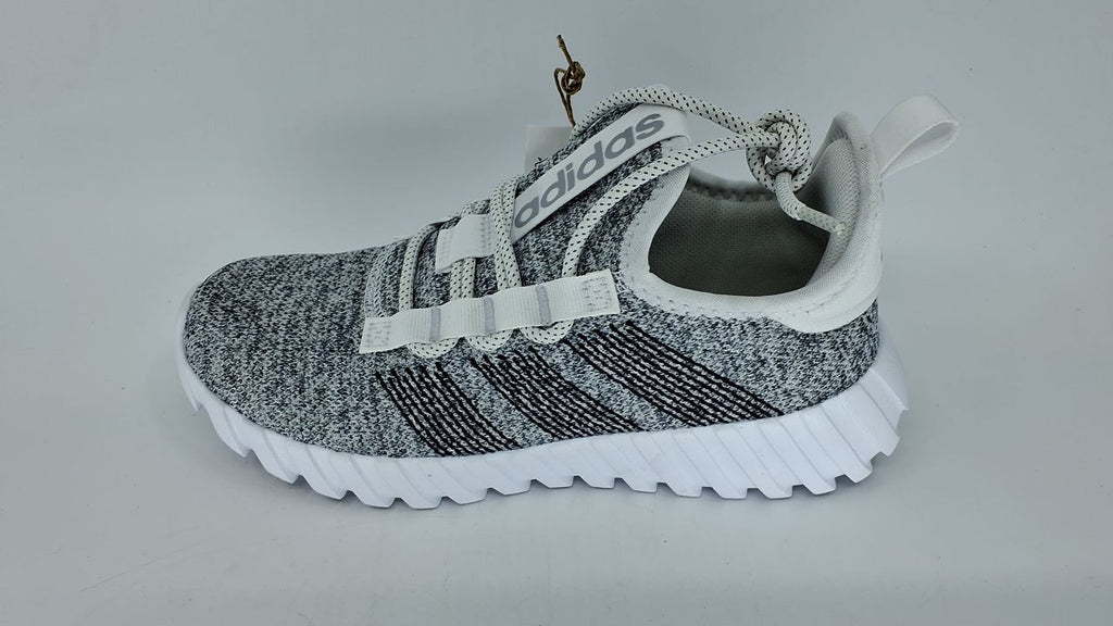 adidas Unisex-Kids Kaptir Flow, White/Black/Silver Metallic, 4