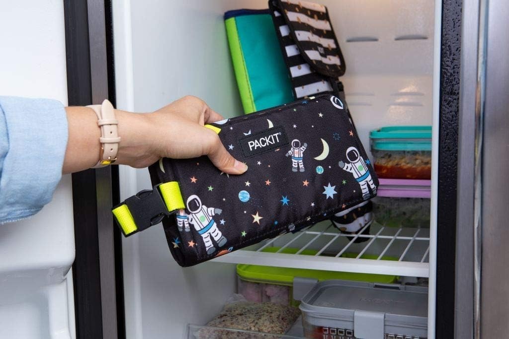 Freezable Snack Box by PackIt, Spaceman, Collapsible, Great for Snacks