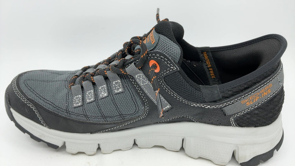 Skechers Men's Summits at Hands Free Slip-in Sneaker,Gray/Orange,12