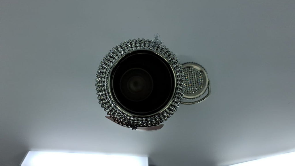 25-Oz Stainless Steel Water Bottle w/ 5000 Rhinestones, Silver