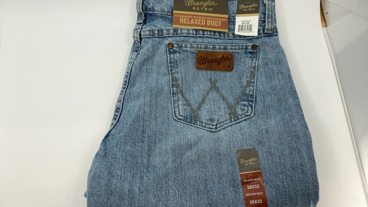 Retro Relaxed Fit Boot Cut Jean, Crest, 36W x 32L