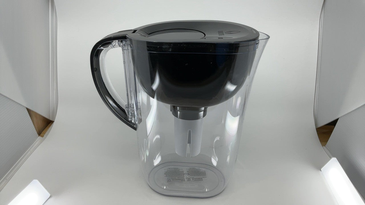 Brita 10-Cup Water Filter Pitcher, BPA-Free, Black, SmartLight Indicator