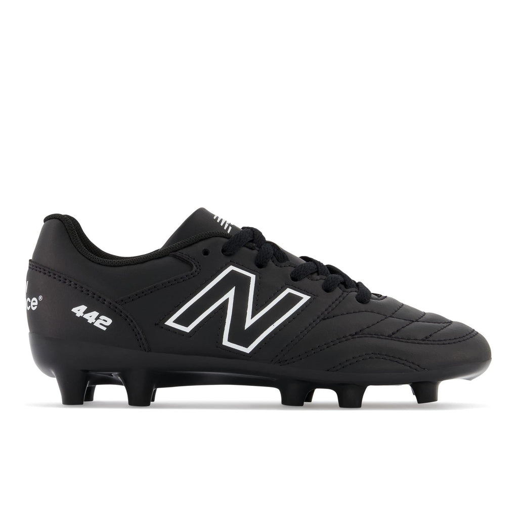 New Balance 442 V2 Academy Junior Soccer Shoes Black/White Size 2 Little Kid