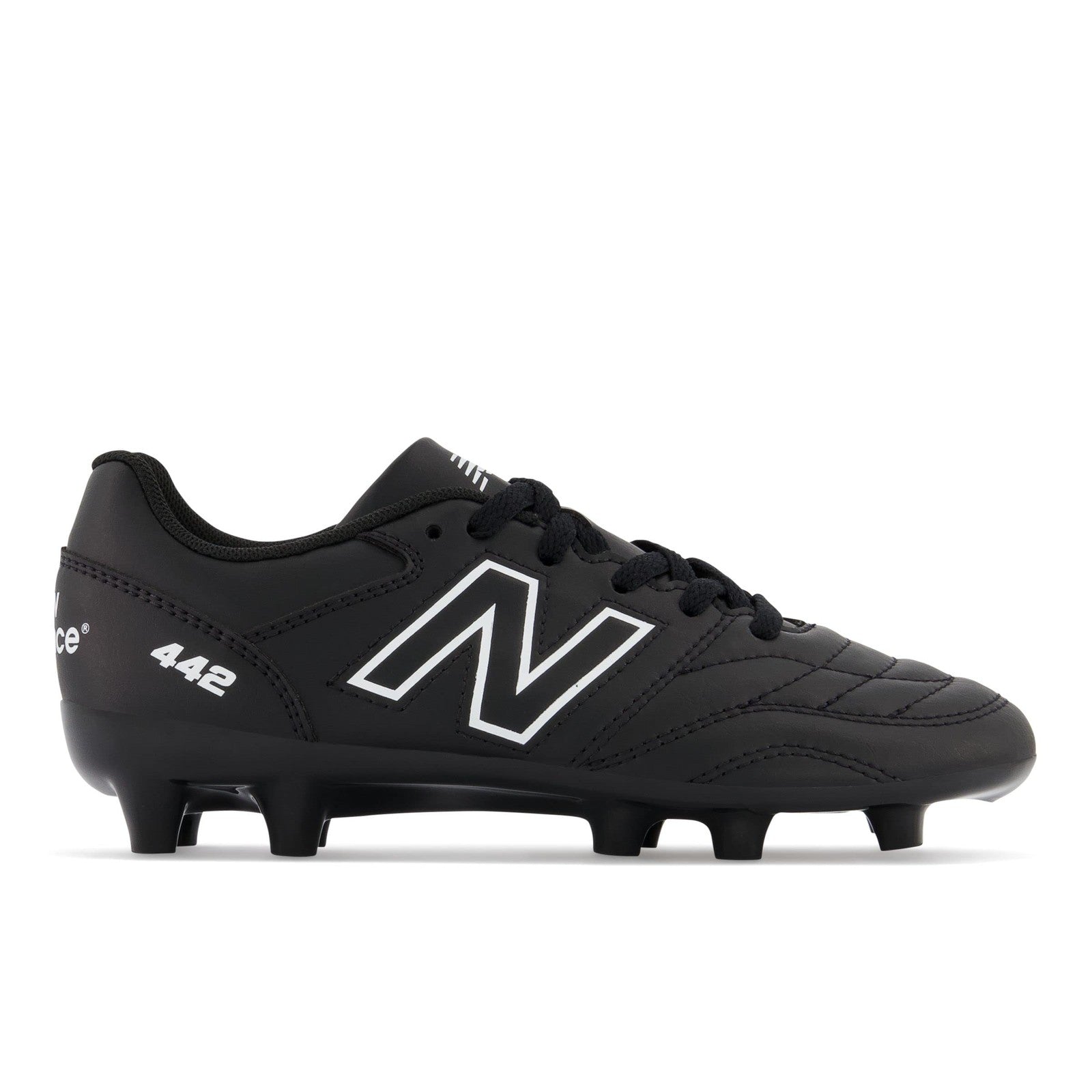 New Balance 442 V2 Academy Junior Soccer Shoes Black/White Size 2 Little Kid