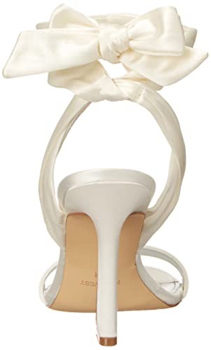Nine West Women's Kelsie7 Heeled Sandal, Ivory, 8.5M