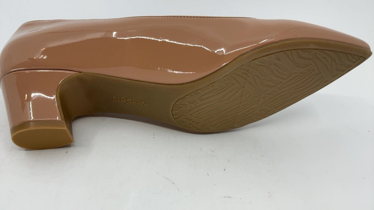 LifeStride Womens Minx Pumps Desert Nude Patent 9 W