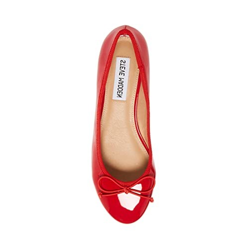 Steve Madden Women's Cherish Pump, Red Patent, 9