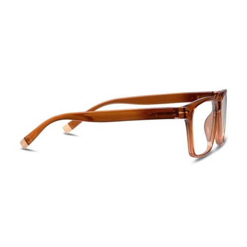 Peepers by PeeperSpecs Men's Wilder Square Reading Glasses, Brown, 1.50 + 1.5