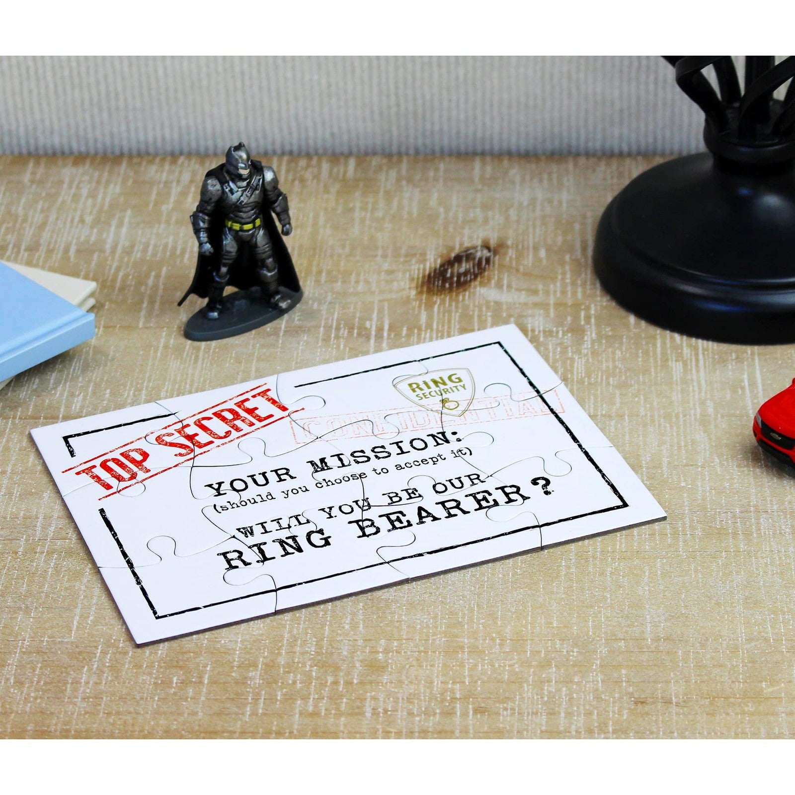 Ring Bearer Puzzle Gift, Will You Be Our Ring Bearer, White