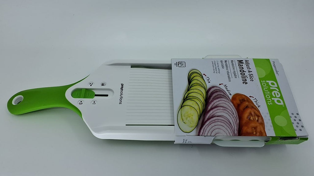 PrepSolutions Adjustable Mandoline Slicer, Green – Compact Kitchen Tool