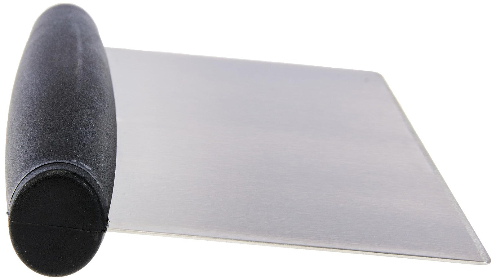 6 In Scraper/Chopper Tool, Stainless Steel, Black & Silver, Kitchen Utensil