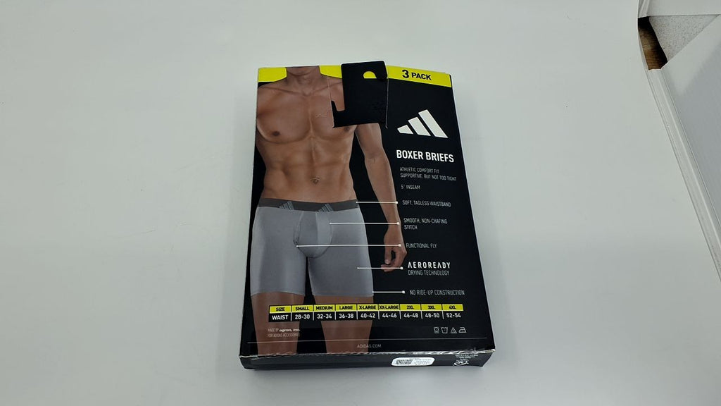 adidas Mens Microfiber Boxer Briefs Underwear (Multipack) Athletic Stretch-Fit