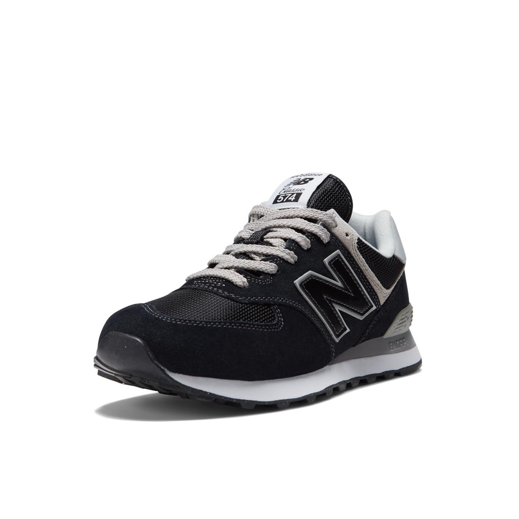 New Balance Men's 574 Core Sneaker, Black/White, 10.5M US
