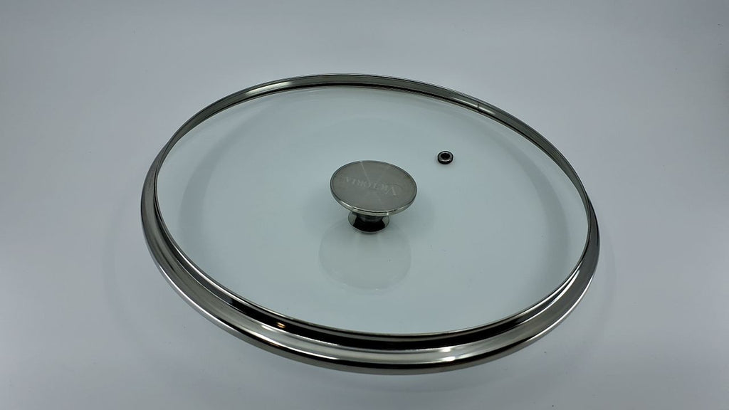 10-Inch Victoria Cast Iron Skillet Glass Lid, 9.5-Inch Internal
