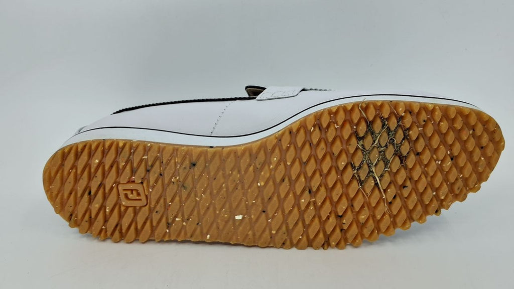 FootJoy Women's FJ Sandy Previous Season Style Golf Shoe, White/Black, 10