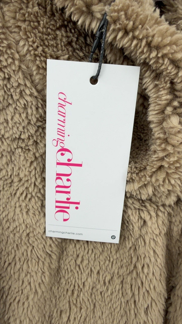 Teddy Bear Hooded Longline Outerwear