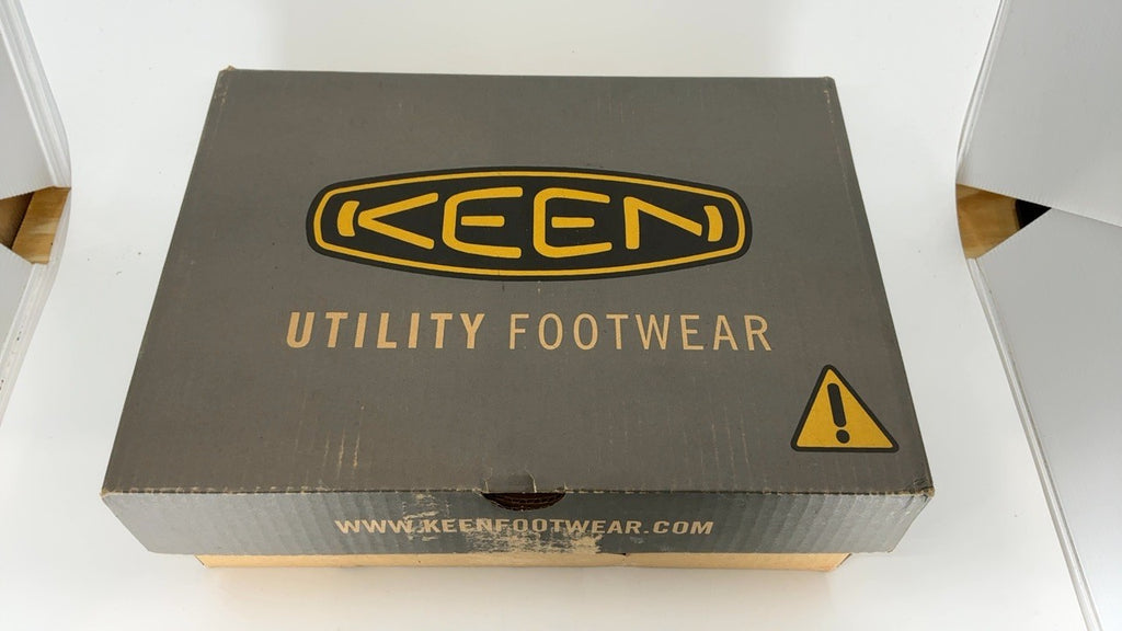 KEEN Reno 10 Wide Waterproof Athletic Work Shoes Composite Toe Brindle/Morel