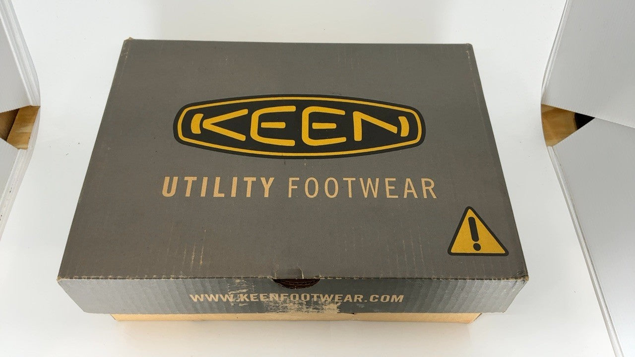KEEN Reno 10 Wide Waterproof Athletic Work Shoes Composite Toe Brindle/Morel