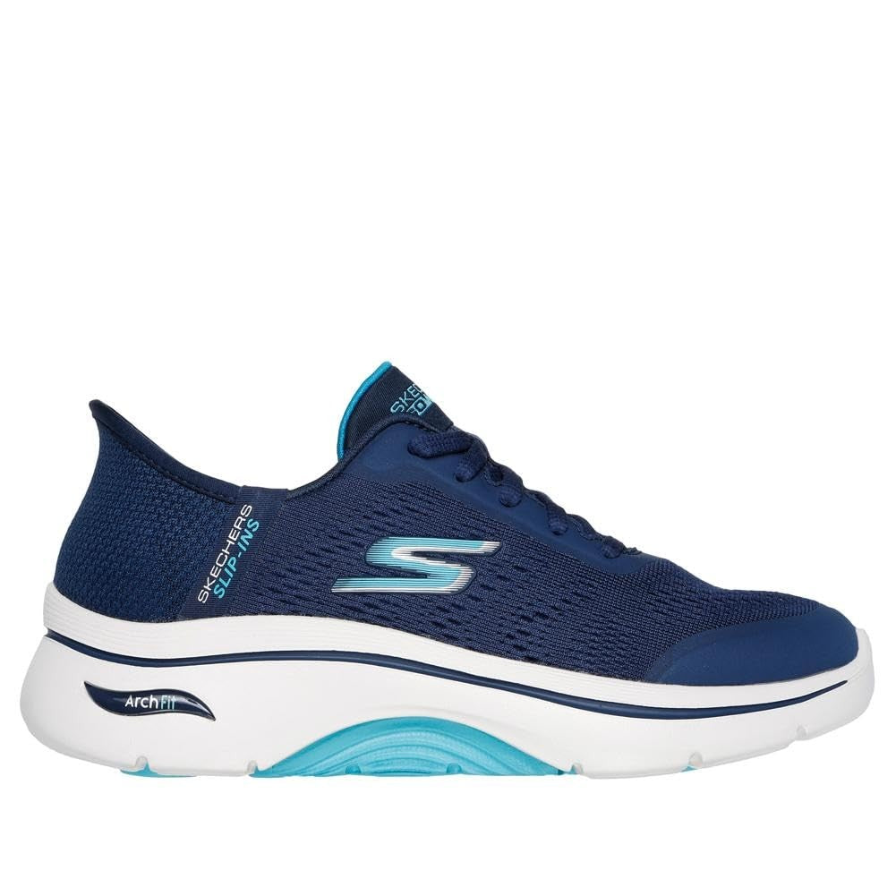 Skechers Go Walk Arch Fit 2.0 Slip-Ins Sneakers, Navy/Aqua, Size 7