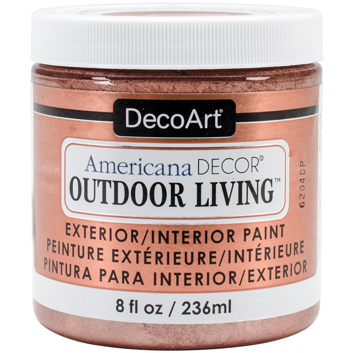 DecoArt 8oz Gold Outdoor Living Paint - Arts & Crafts Supplies