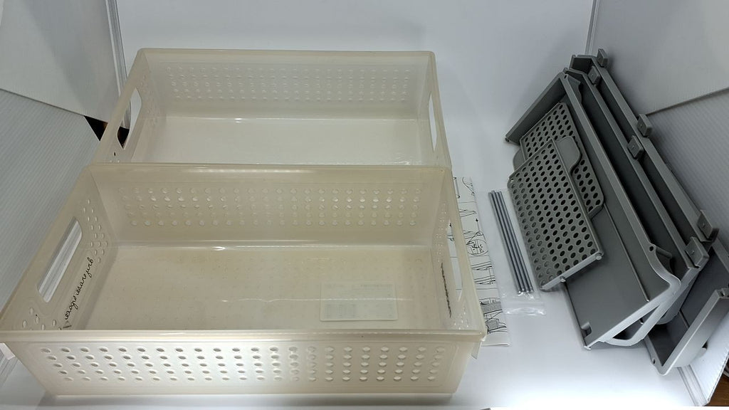 madesmart Antimicrobial 2 Tier Organizer, Pack of 1, Frost