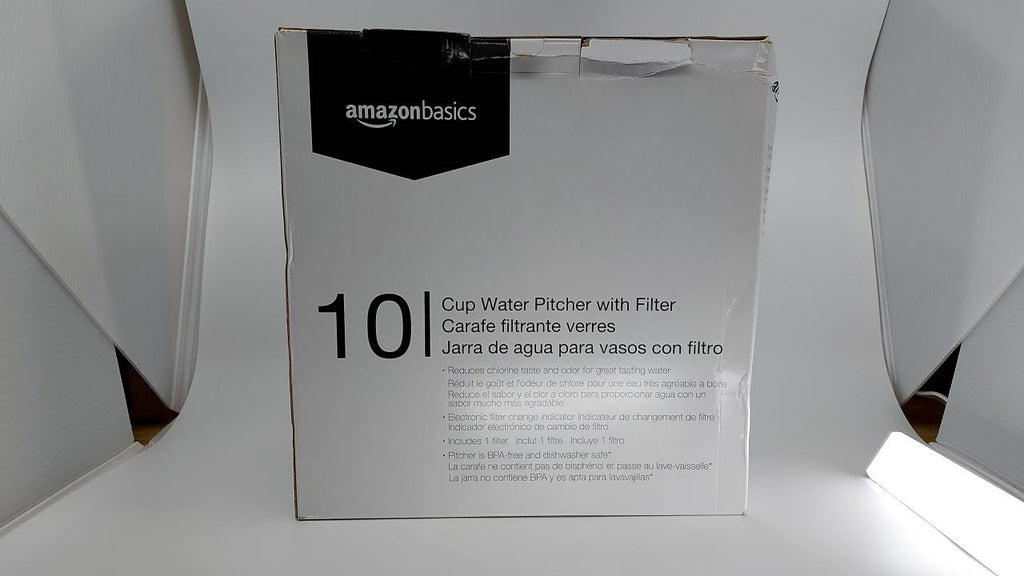 Plastic 10-Cup Pitcher w/ Filter, Compatible w/ Brita, Made in Europe