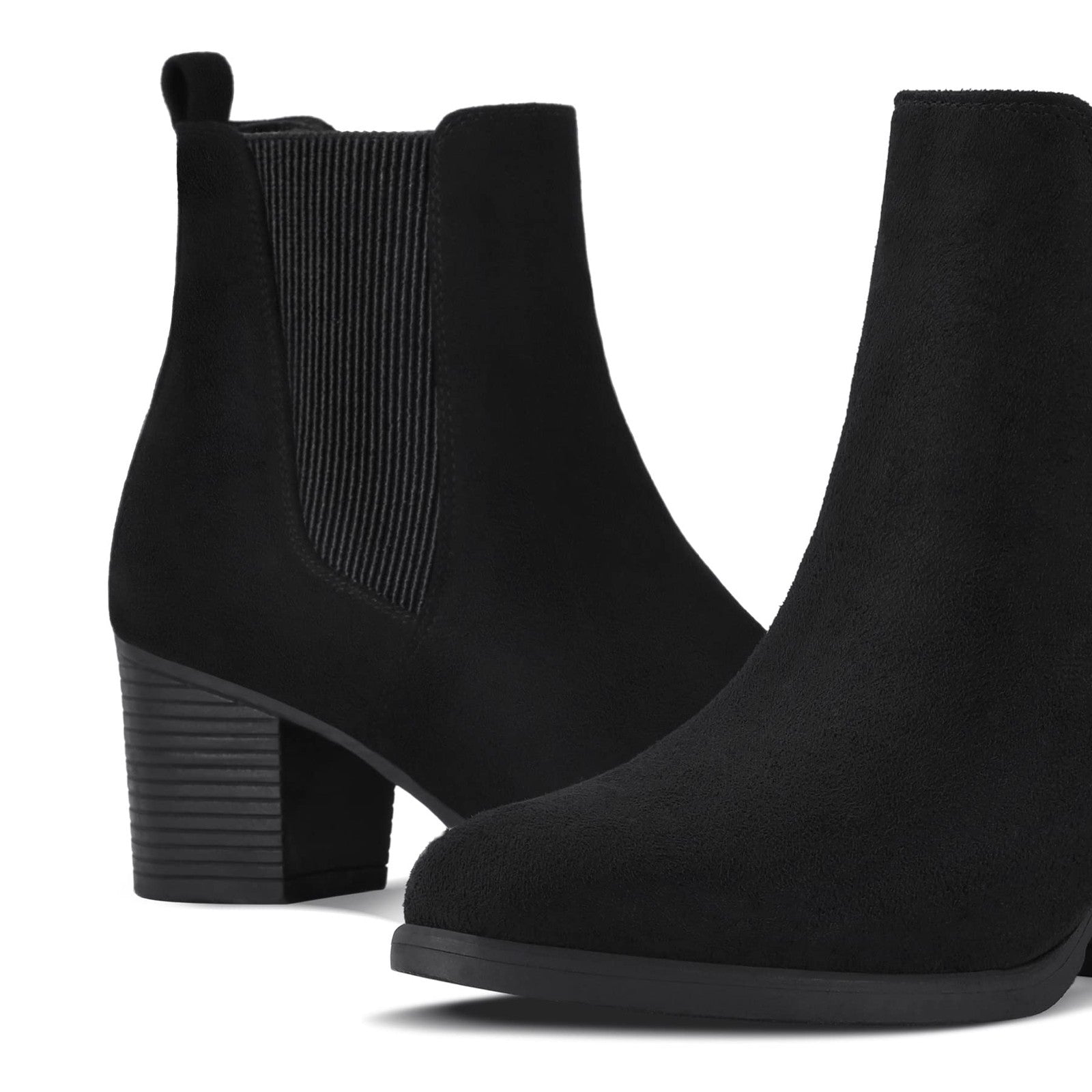 COASIS Women's Chelsea Boots Chunky Block Heel Slip On with Elastic Sided 6.5W