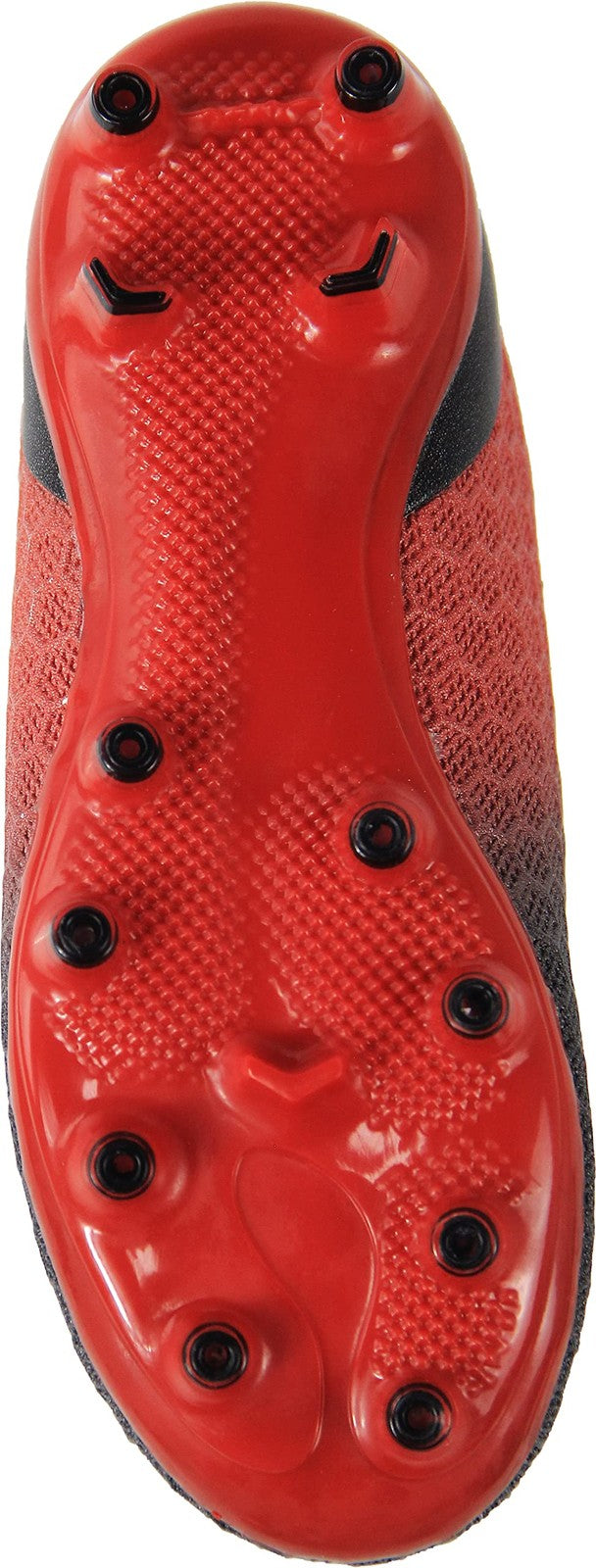 BomKinta Kid's FG Soccer Cleats Athletic Outdoor Black Red Size 3M US Little Kid