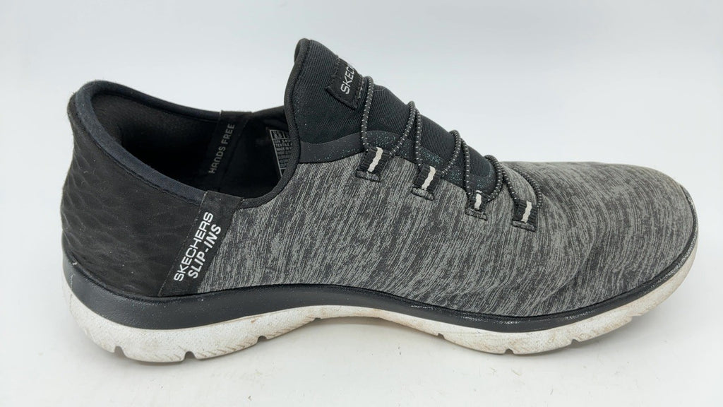 Skechers Women's Vegan Slip-Ins, Memory Foam, Black White, Size 8.5W
