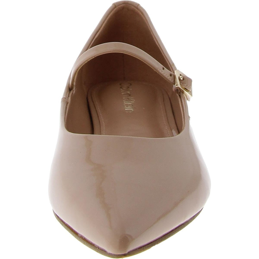 Calvin Klein Women's Kamryn Flat, Light Pink Patent 680, 10