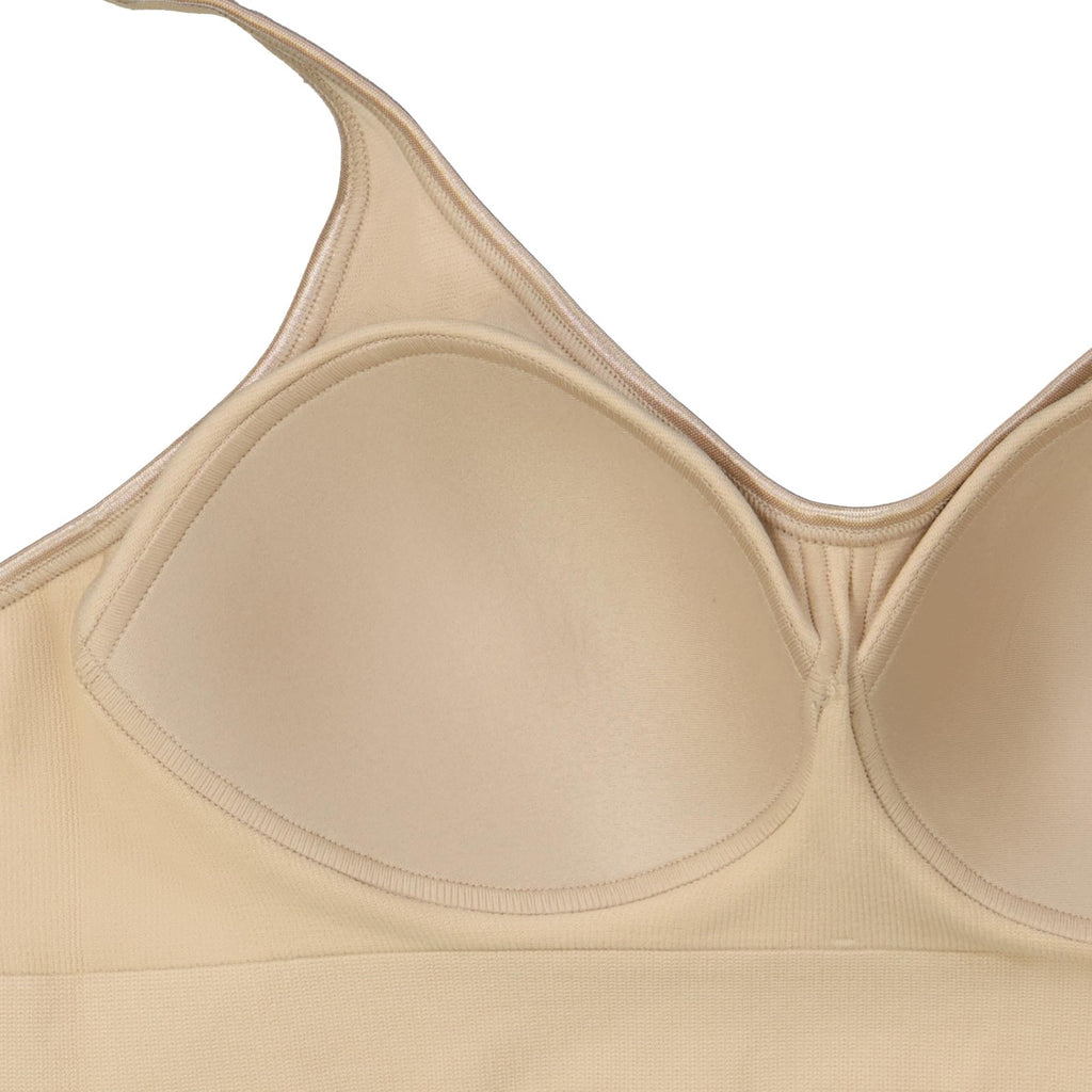 Bali Full-Coverage Wirefree Bra, Large, Moisture-Wicking, Grey Swirl