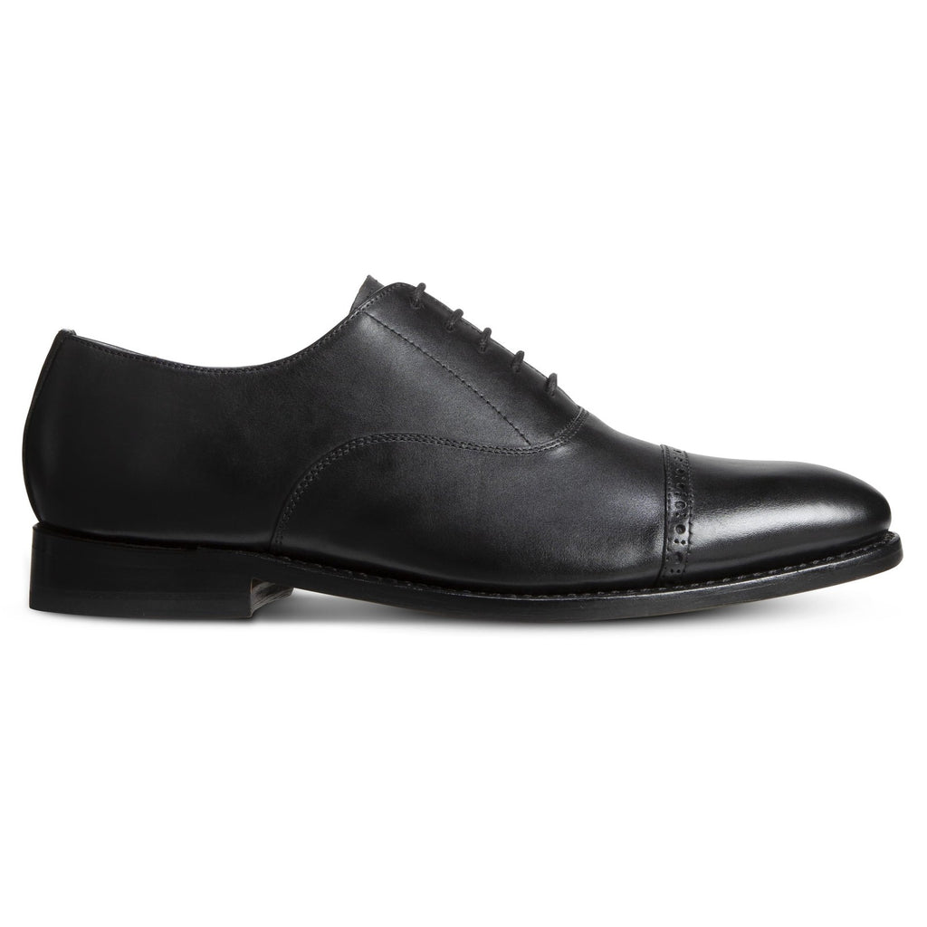 Allen Edmonds Mens Brady Cap Toe Oxford Black Leather 8 D