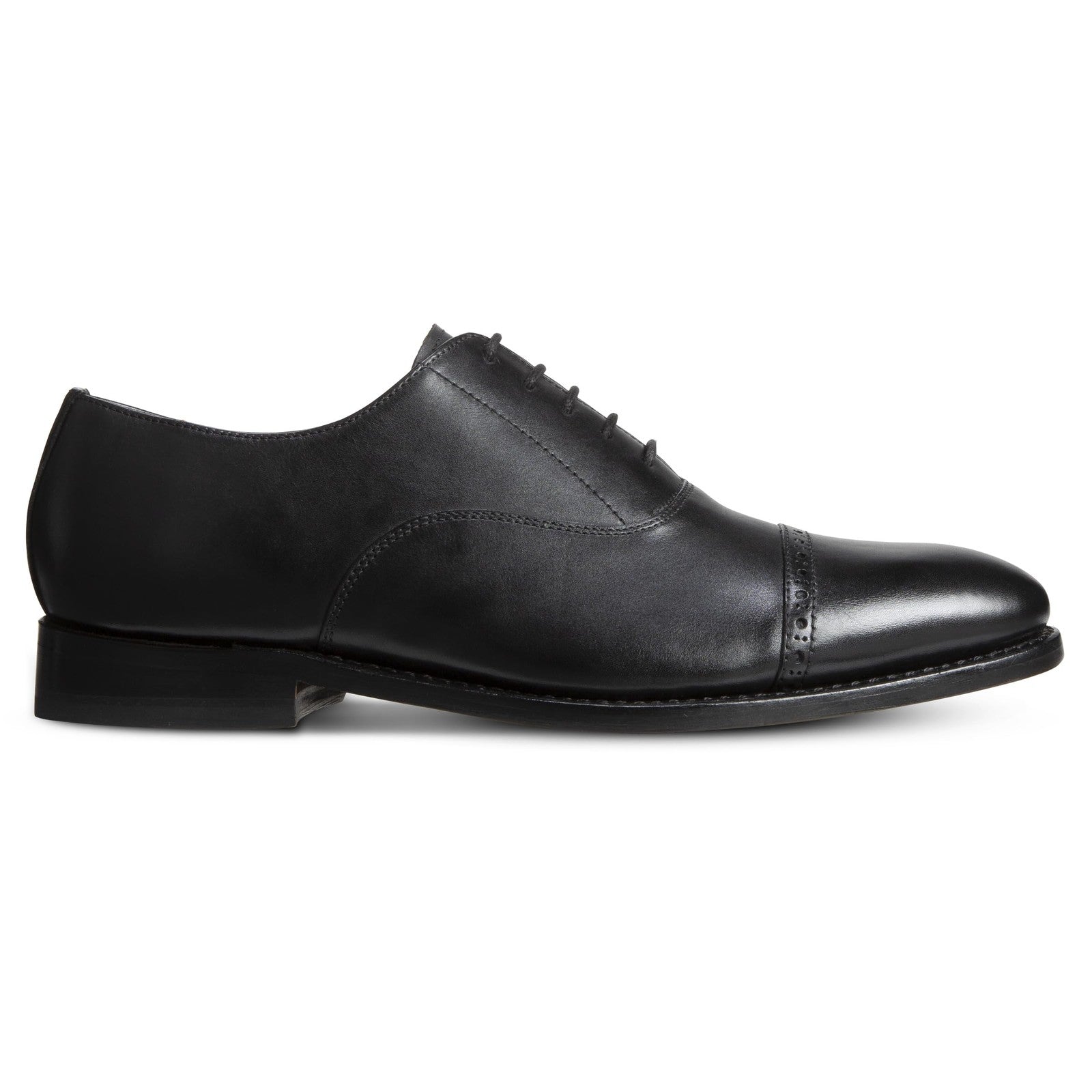 Allen Edmonds Mens Brady Cap Toe Oxford Black Leather 8 D