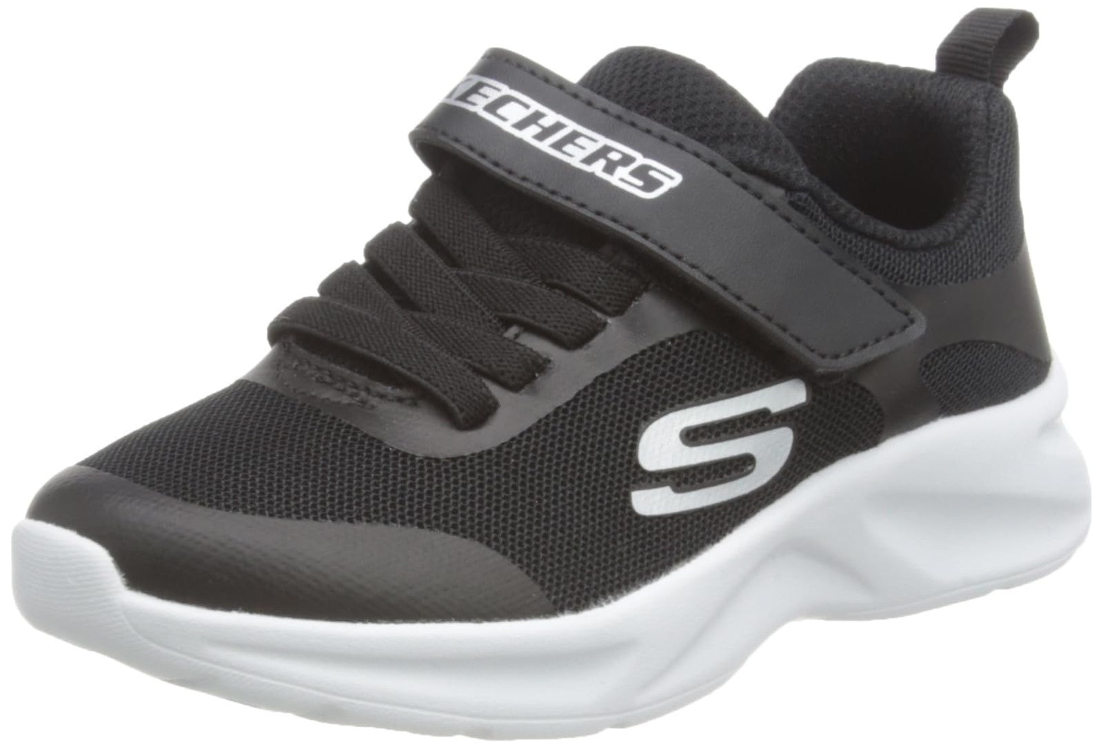 Skechers Unisex-Child Dynamatic, Black, 2 Little Kid