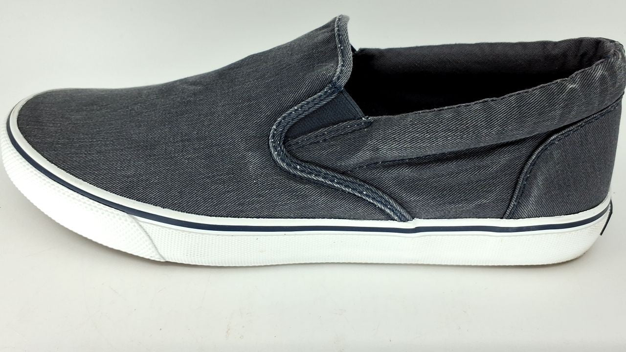 Sperry Men's Striper Slip-On Boat Shoe,Navy,10.5 M US