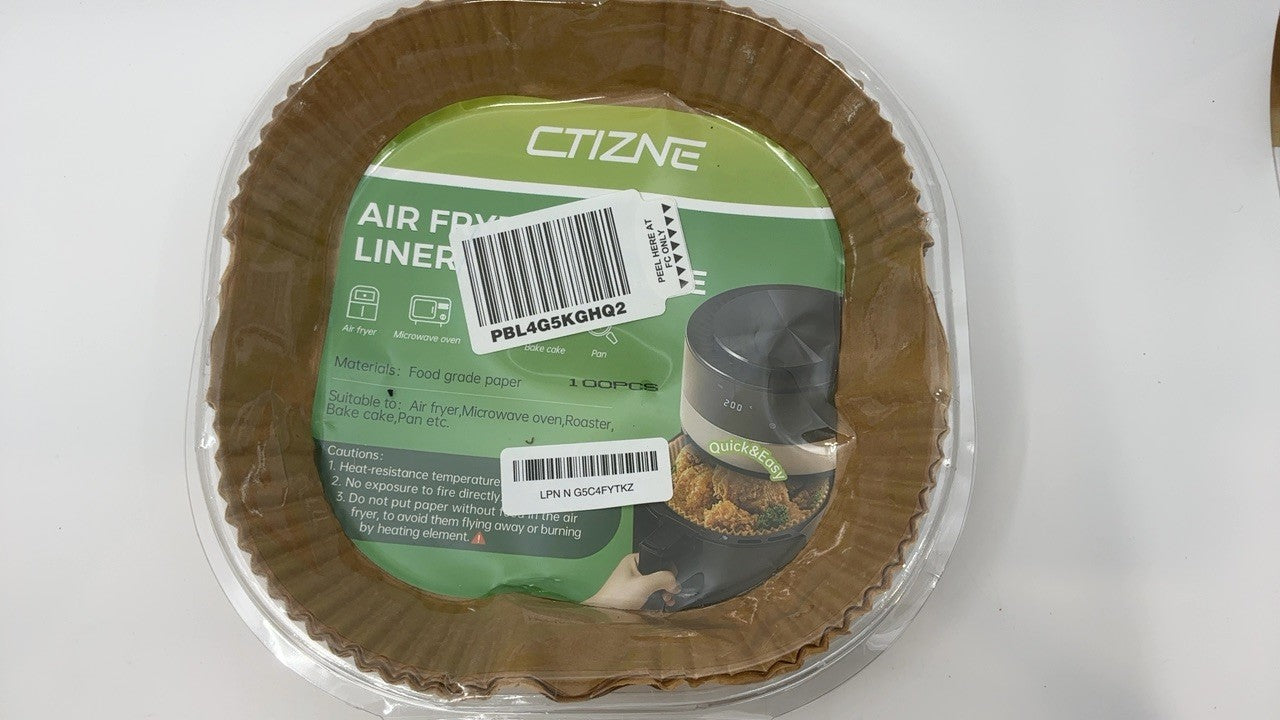 Disposable Air Fryer Liners, 8In, 100Pcs, Unbleached Parchment