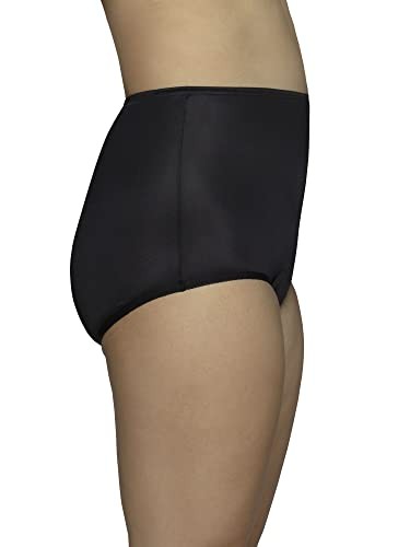 Size 7 Vanity Fair Brief #15712, Midnight Black, Comfortable Nylon