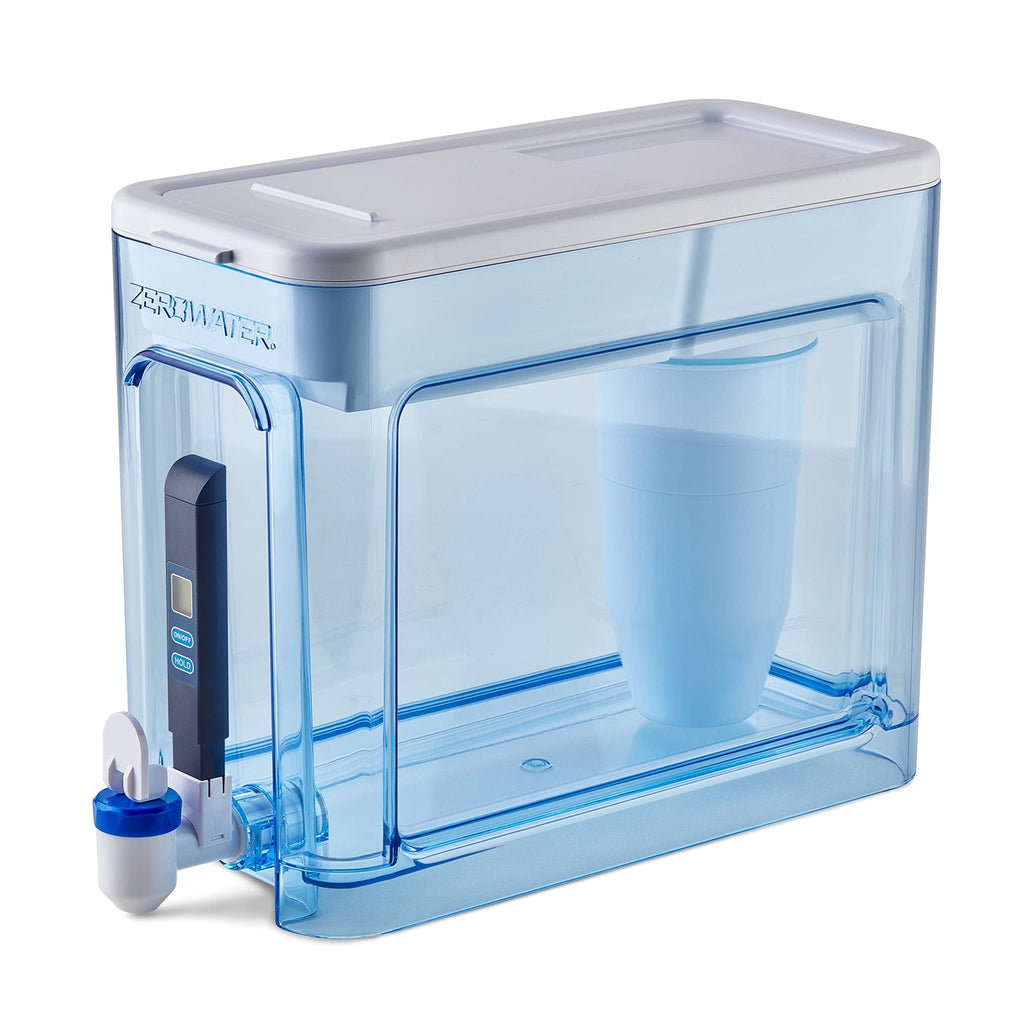 Blue ZeroWater 32-Cup Water Filter Dispenser - BPA Free, Eco-Friendly