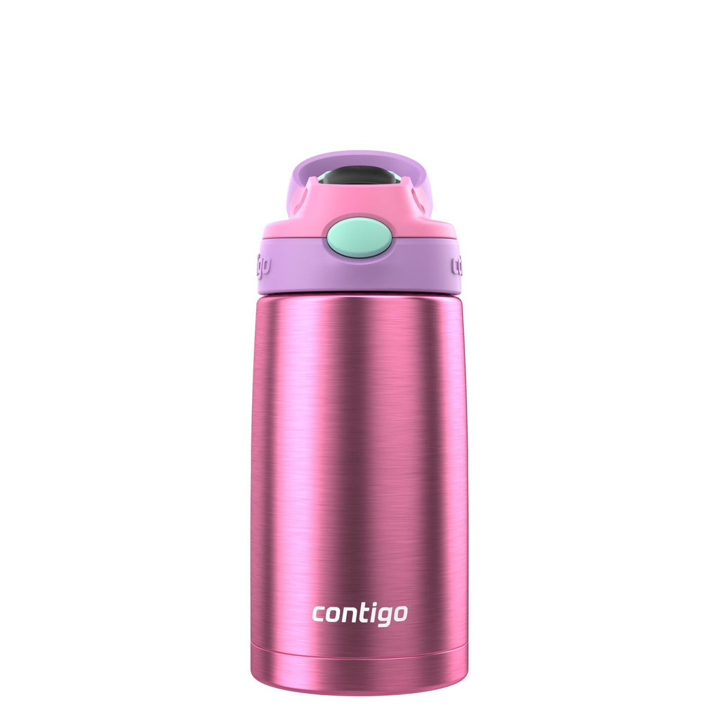 Contigo Autospout Water Bottle with Straw 13 oz Azalea/Pansy